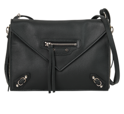 Mini Papier Triple, Leather, Black, 535269, M/DB, 3*